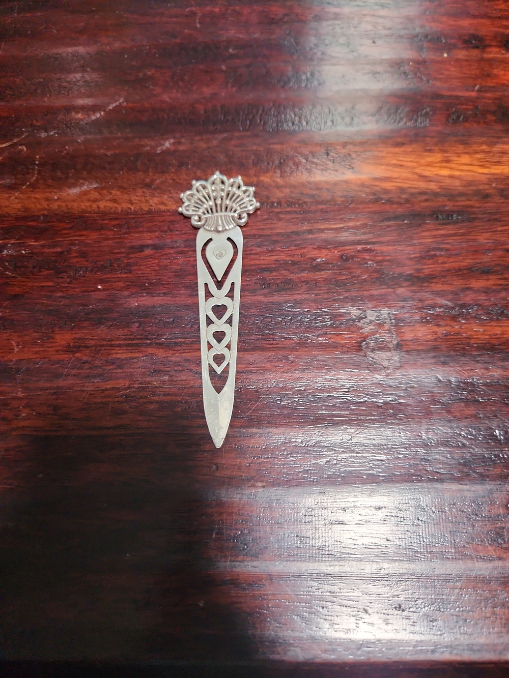 Brighton Silver-Tone Heart Filigree Bookmark - Women's Accessories